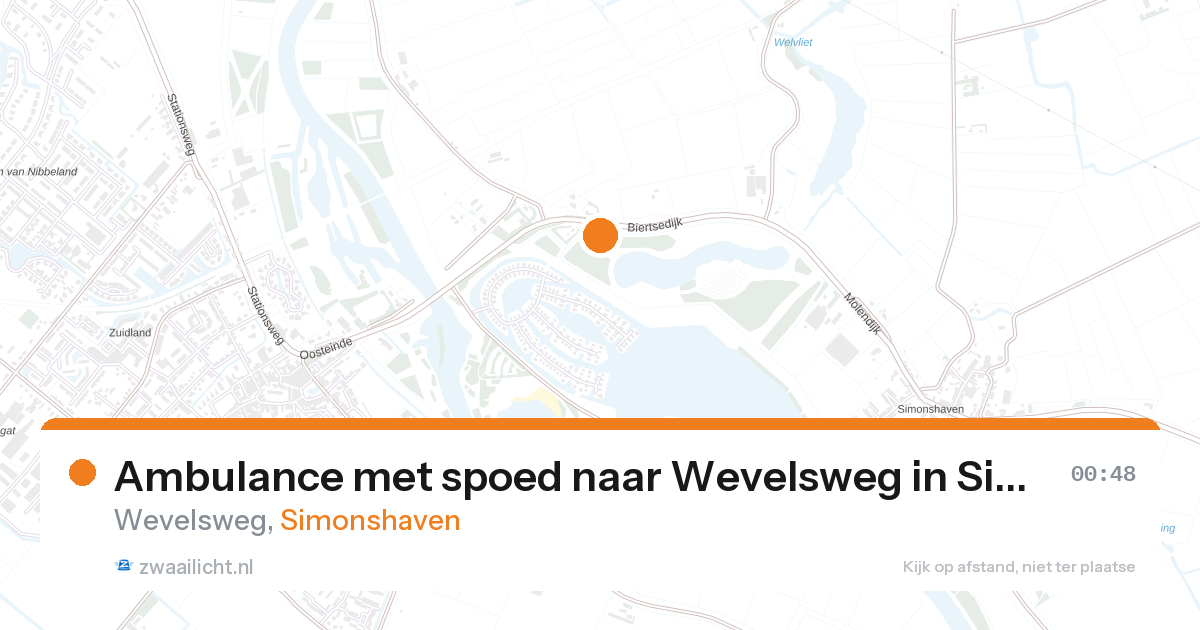 Ambulance met spoed naar Wevelsweg in Simonshaven — 31 jan 2026