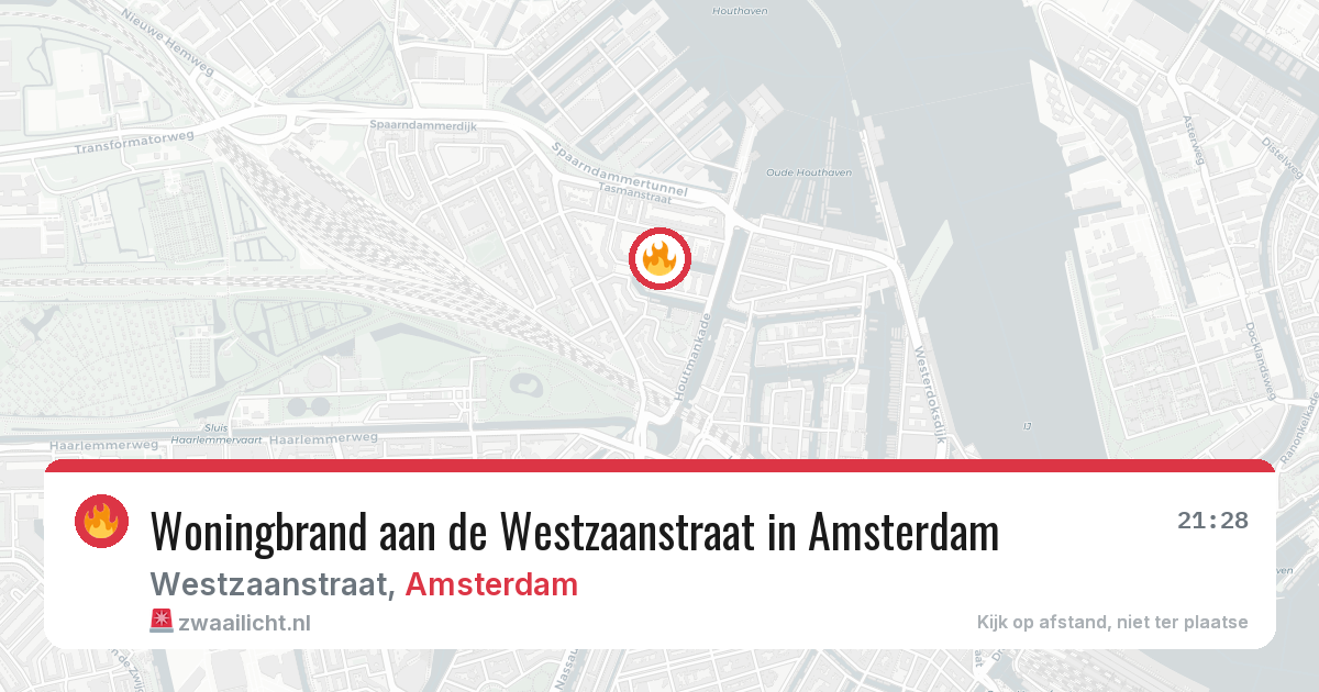 Woningbrand aan de Westzaanstraat in Amsterdam — 7 apr 2026