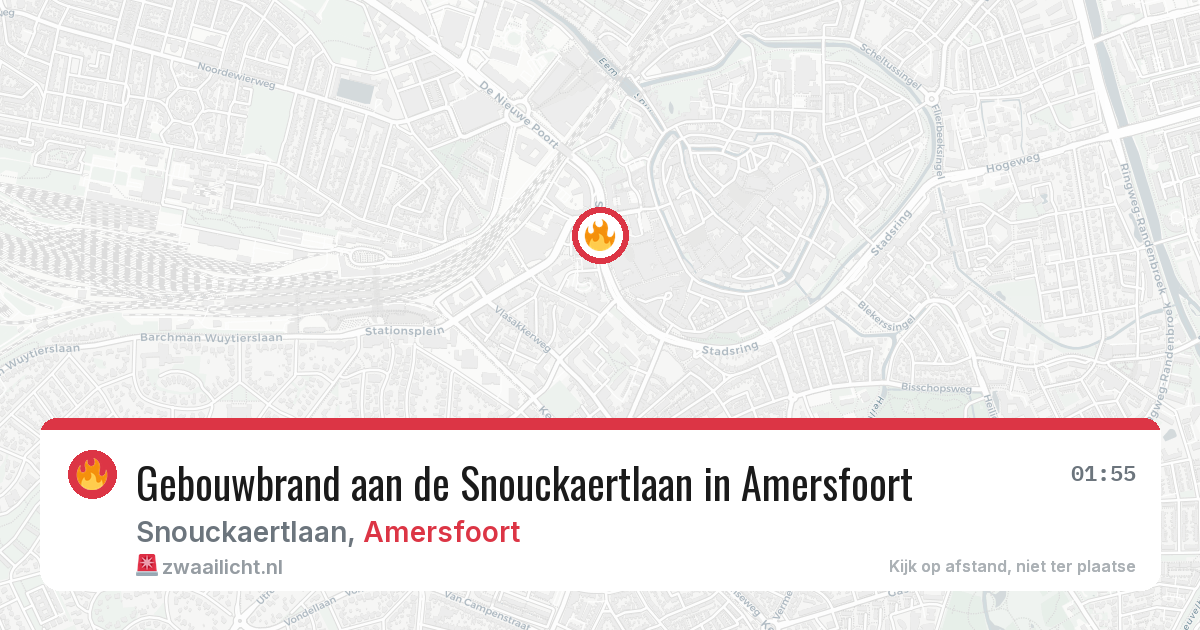 Gebouwbrand aan de Snouckaertlaan in Amersfoort — 18 mei 2026