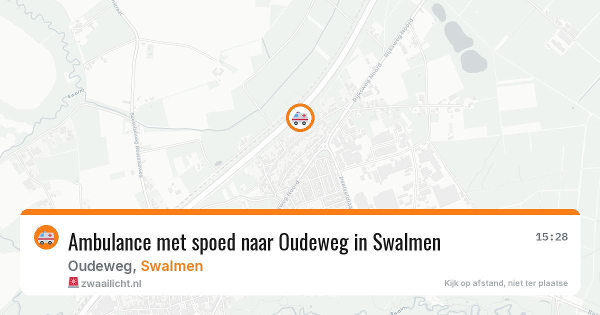 Ambulance met spoed naar Oudeweg in Swalmen — 23 feb 2026