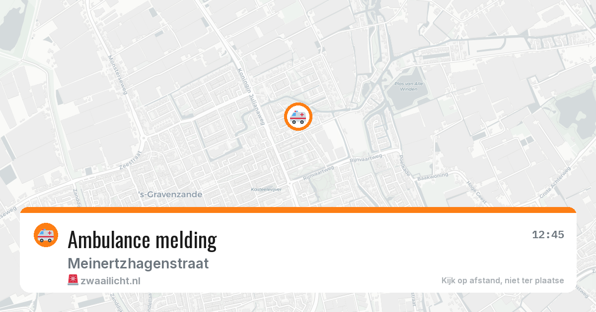 Ambulance melding — 8 jul 2026