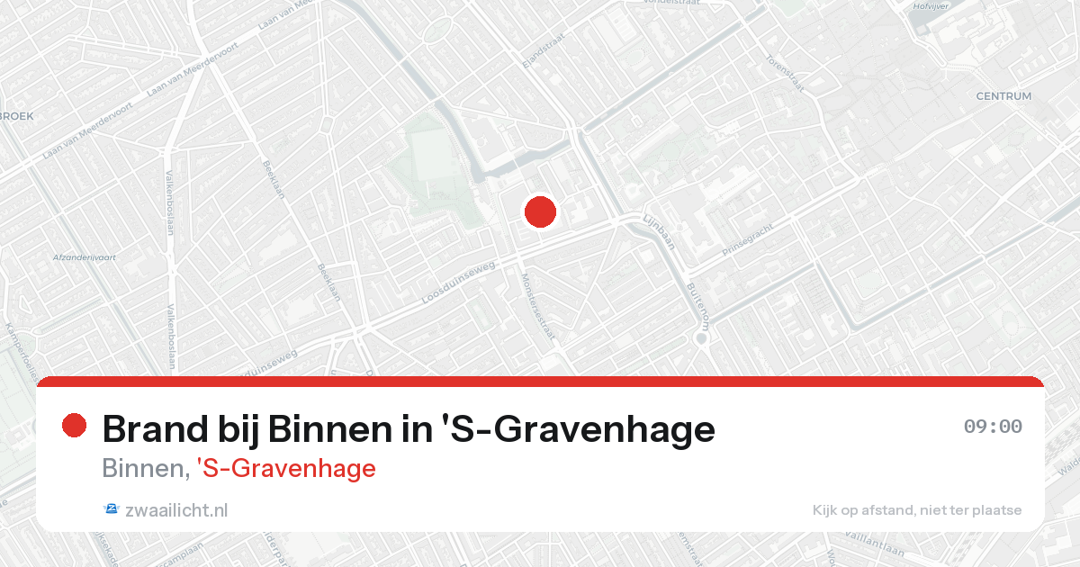 Brand bij Binnen in 'S-Gravenhage — 18 aug 2026