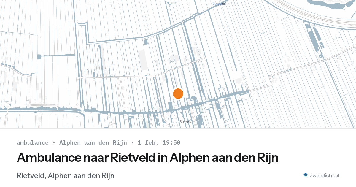Ambulance naar Rietveld in Alphen aan den Rijn — 1 feb 2026