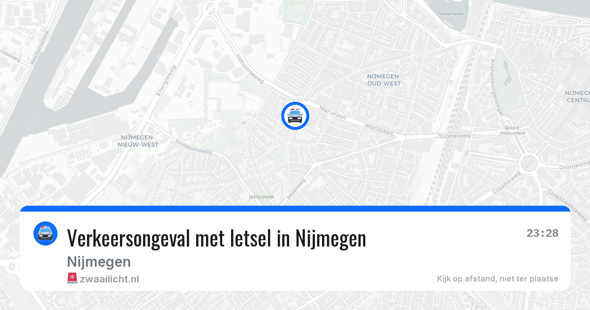 Verkeersongeval met letsel in Nijmegen — 23 mei 2026