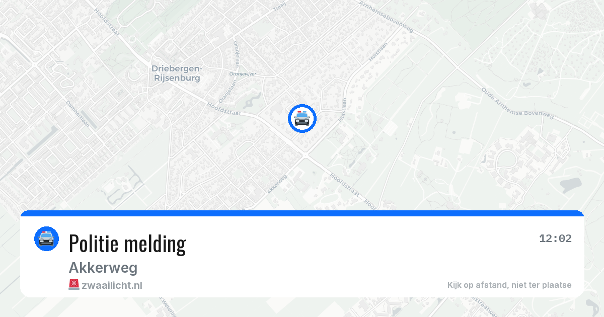 Politie melding — 18 mei 2026