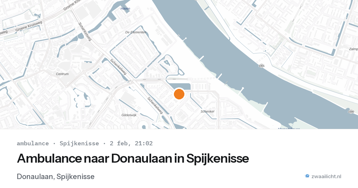Ambulance naar Donaulaan in Spijkenisse — 2 feb 2026