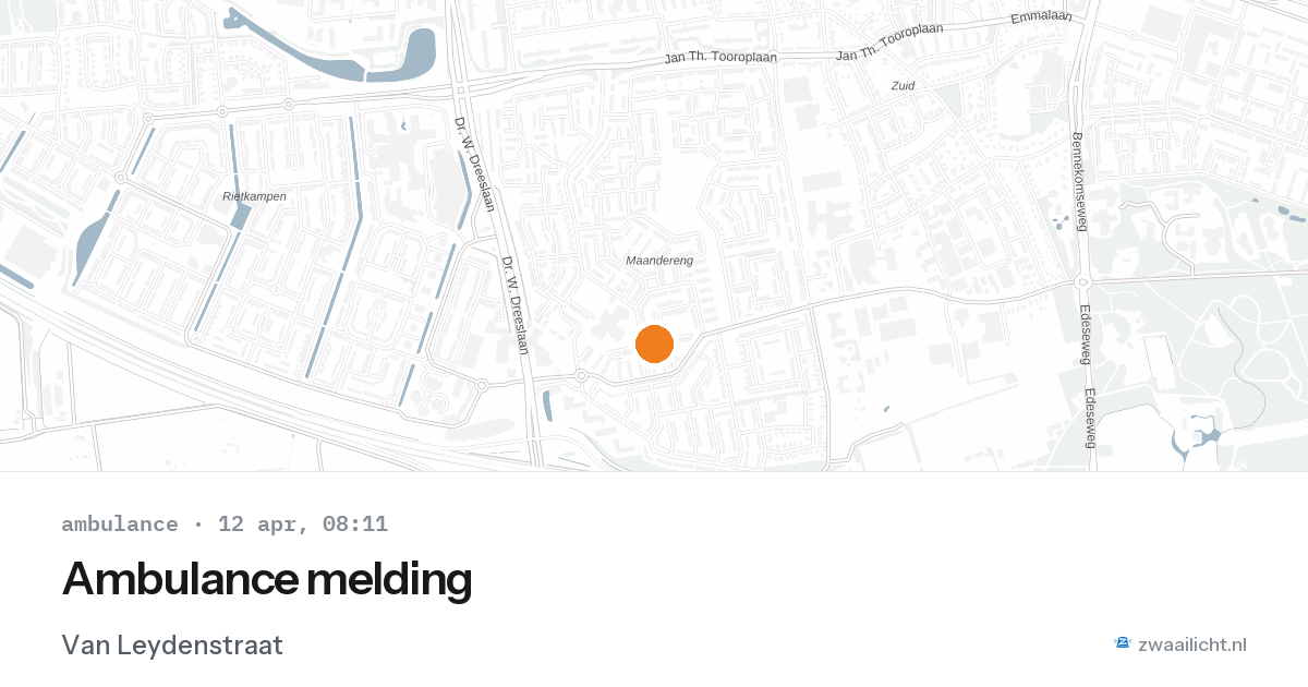 Ambulance melding — 12 apr 2026