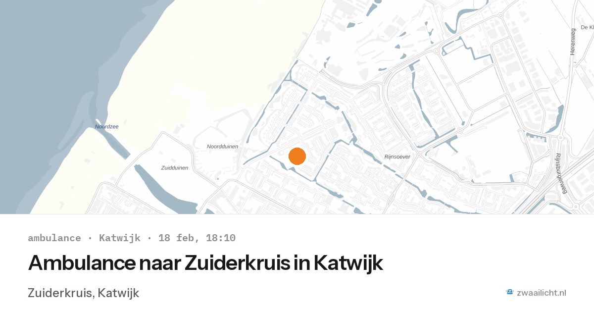 Ambulance naar Zuiderkruis in Katwijk — 18 feb 2026