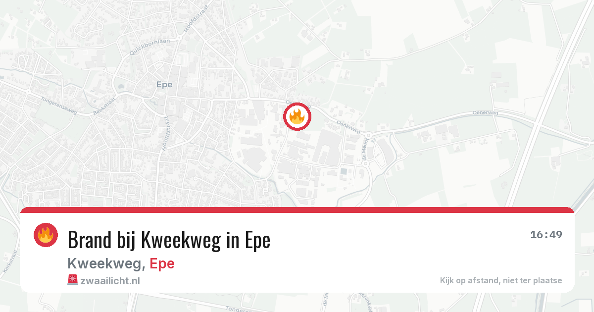 Brand bij Kweekweg in Epe — 19 jun 2026