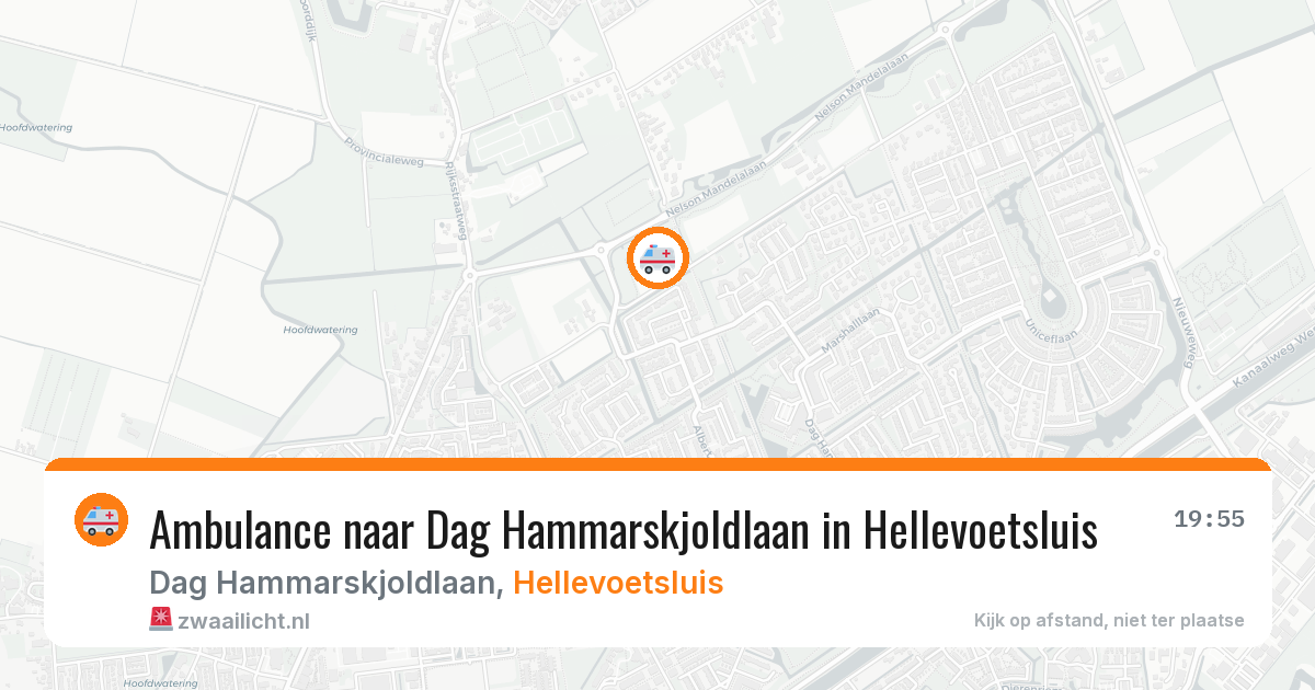 Ambulance naar Dag Hammarskjoldlaan in Hellevoetsluis — 16 mei 2026
