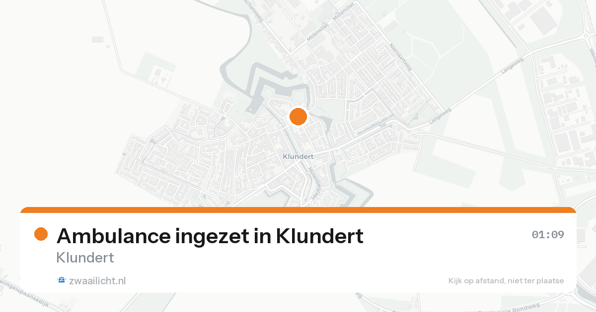 Ambulance ingezet in Klundert — 31 jan 2026