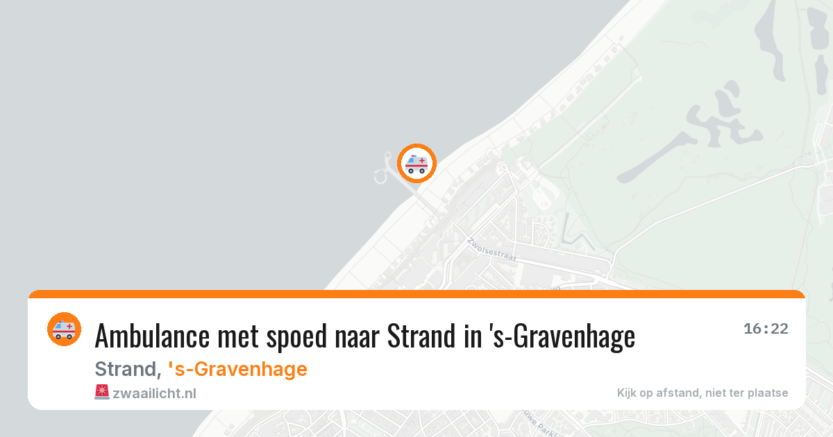 Ambulance met spoed naar Strand in 's-Gravenhage — 11 aug 2026