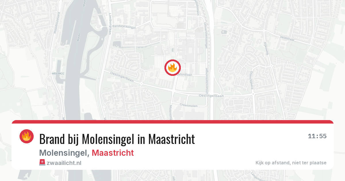 Brand bij Molensingel in Maastricht — 8 aug 2026