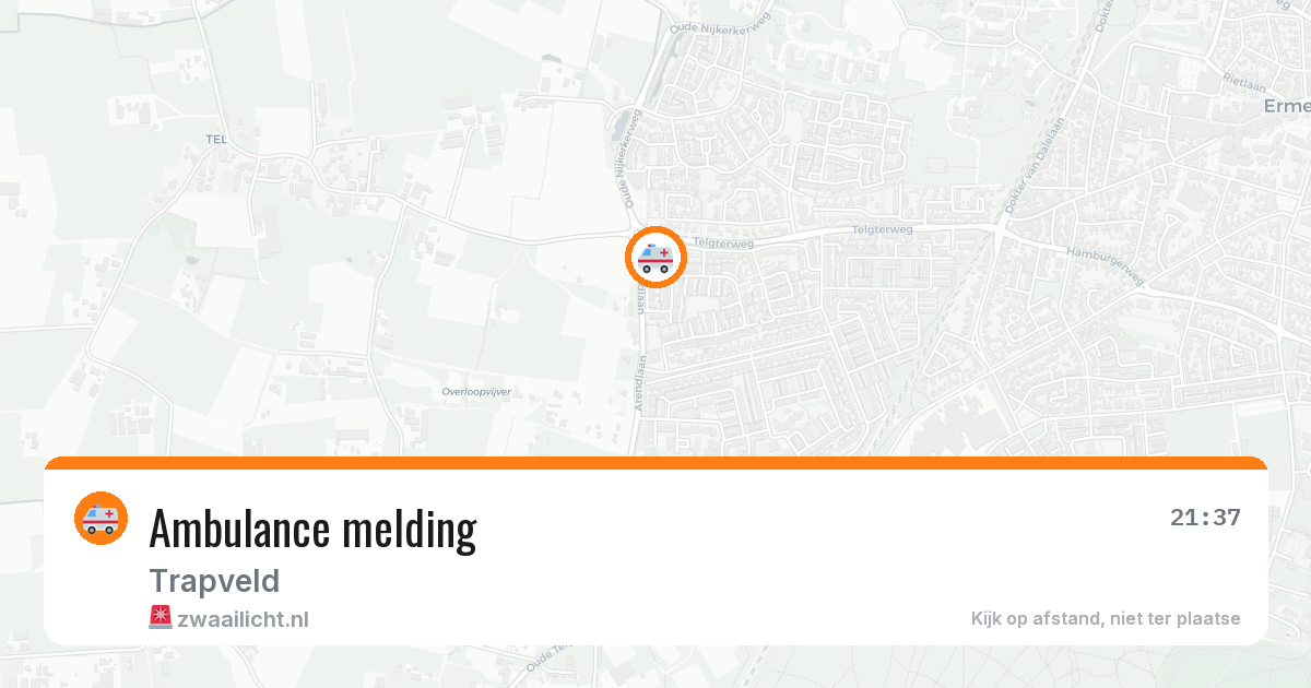 Ambulance melding — 22 mrt 2026
