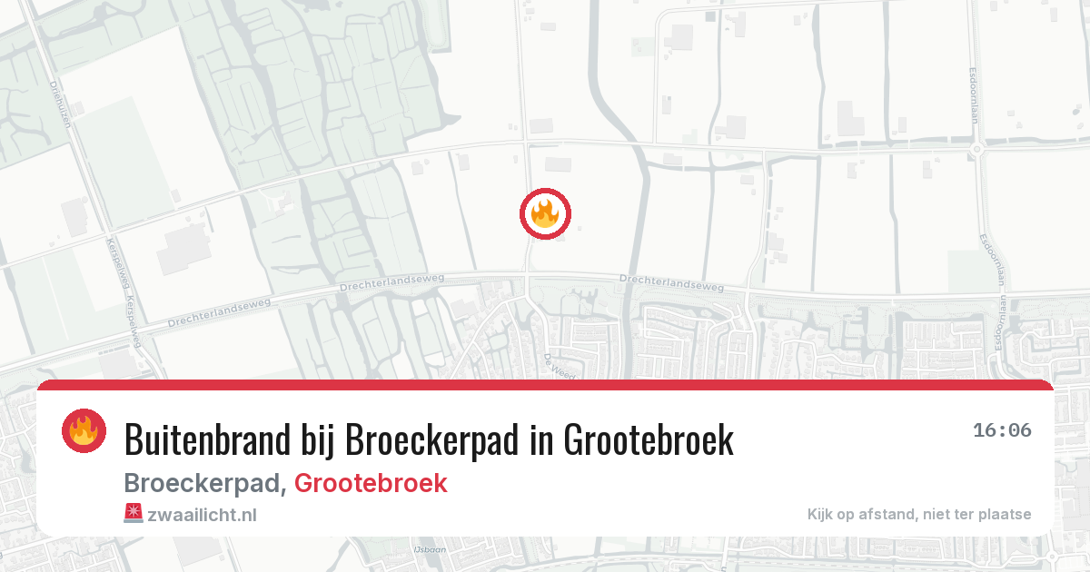 Buitenbrand bij Broeckerpad in Grootebroek — 12 mei 2026