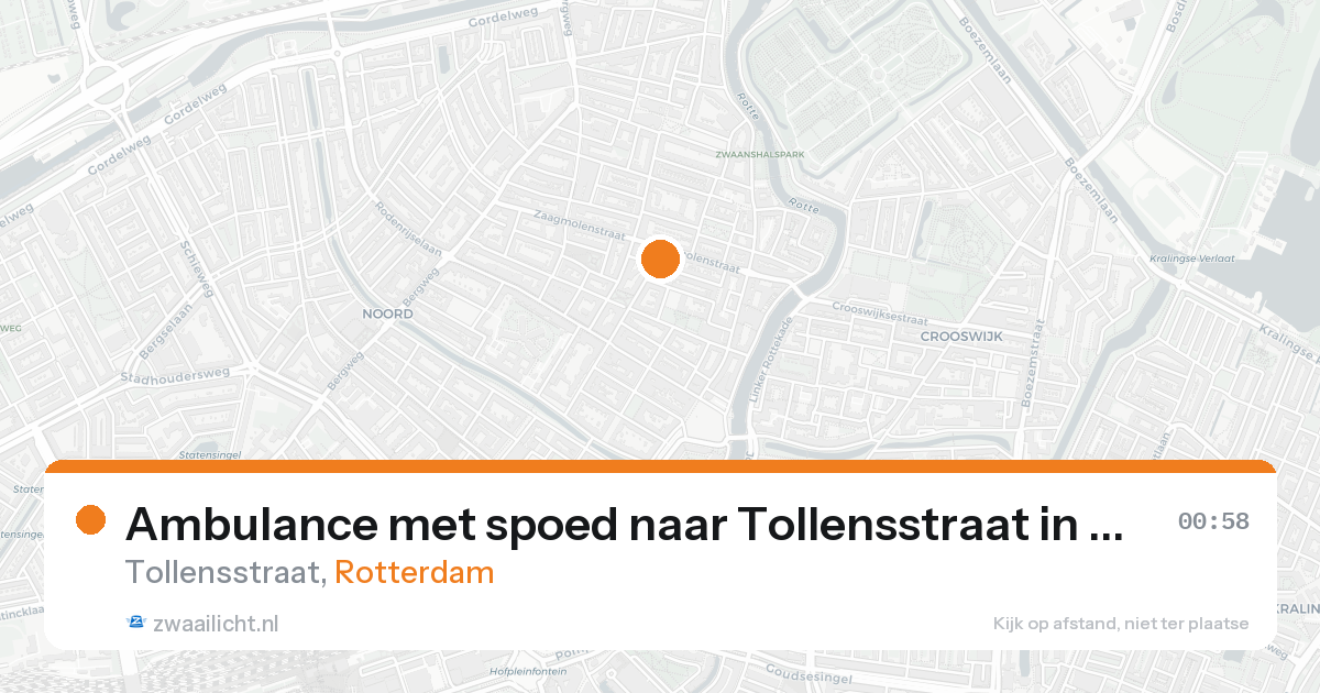 Ambulance met spoed naar Tollensstraat in Rotterdam — 30 jan 2026
