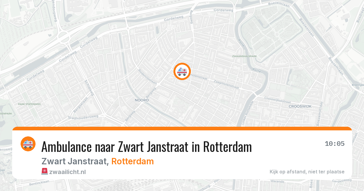 Ambulance naar Zwart Janstraat in Rotterdam — 22 apr 2026