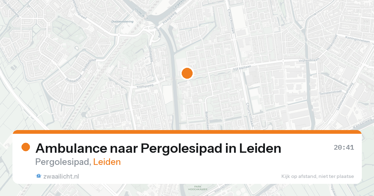 Ambulance naar Pergolesipad in Leiden — 30 jan 2026