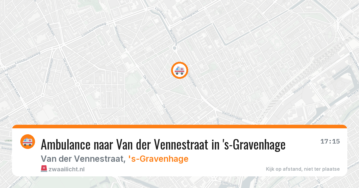 Ambulance naar Van der Vennestraat in 's-Gravenhage — 5 jul 2026