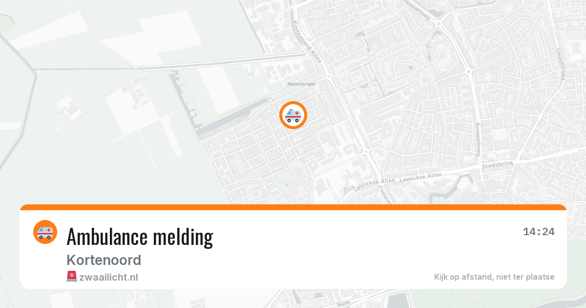 Ambulance melding — 29 mei 2026