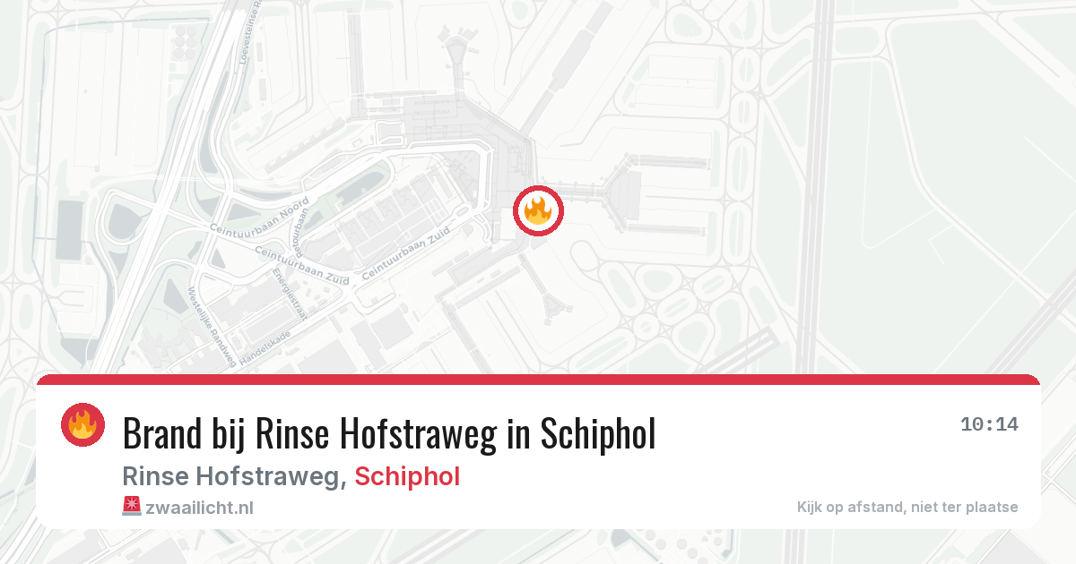 Brand bij Rinse Hofstraweg in Schiphol — 27 jan 2026