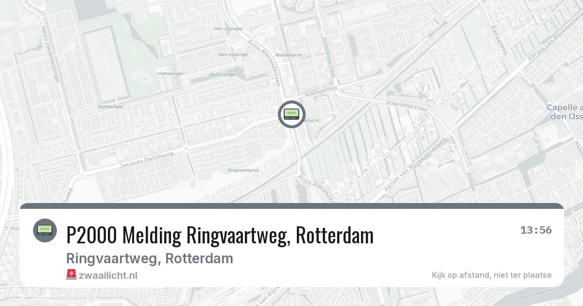 P2000 Melding Ringvaartweg, Rotterdam — 27 jun 2026