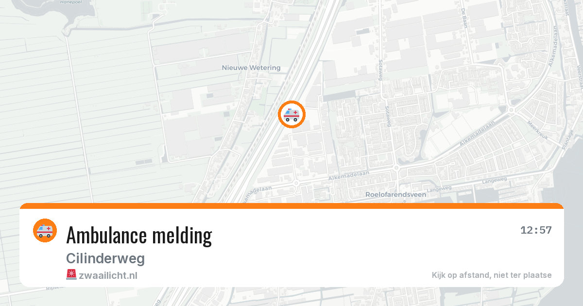 Ambulance melding — 1 aug 2026