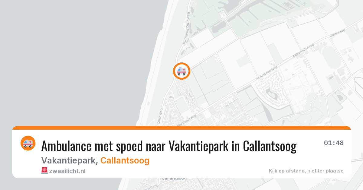 Ambulance met spoed naar Vakantiepark in Callantsoog — 30 jul 2026