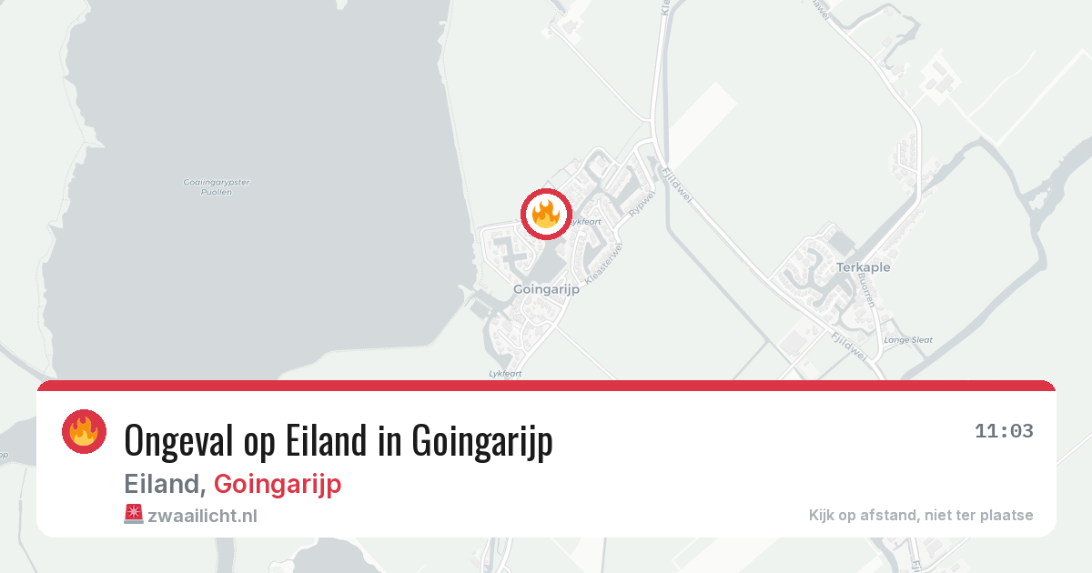 Ongeval op Eiland in Goingarijp — 14 jun 2026