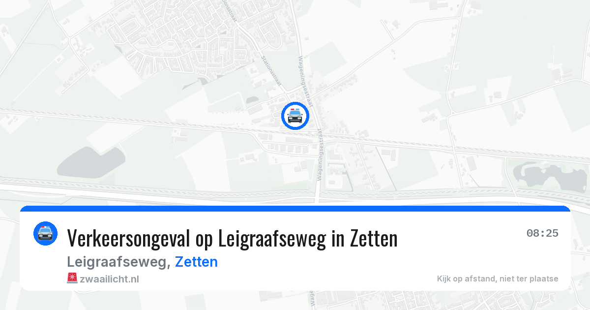 Verkeersongeval op Leigraafseweg in Zetten — 8 mrt 2026