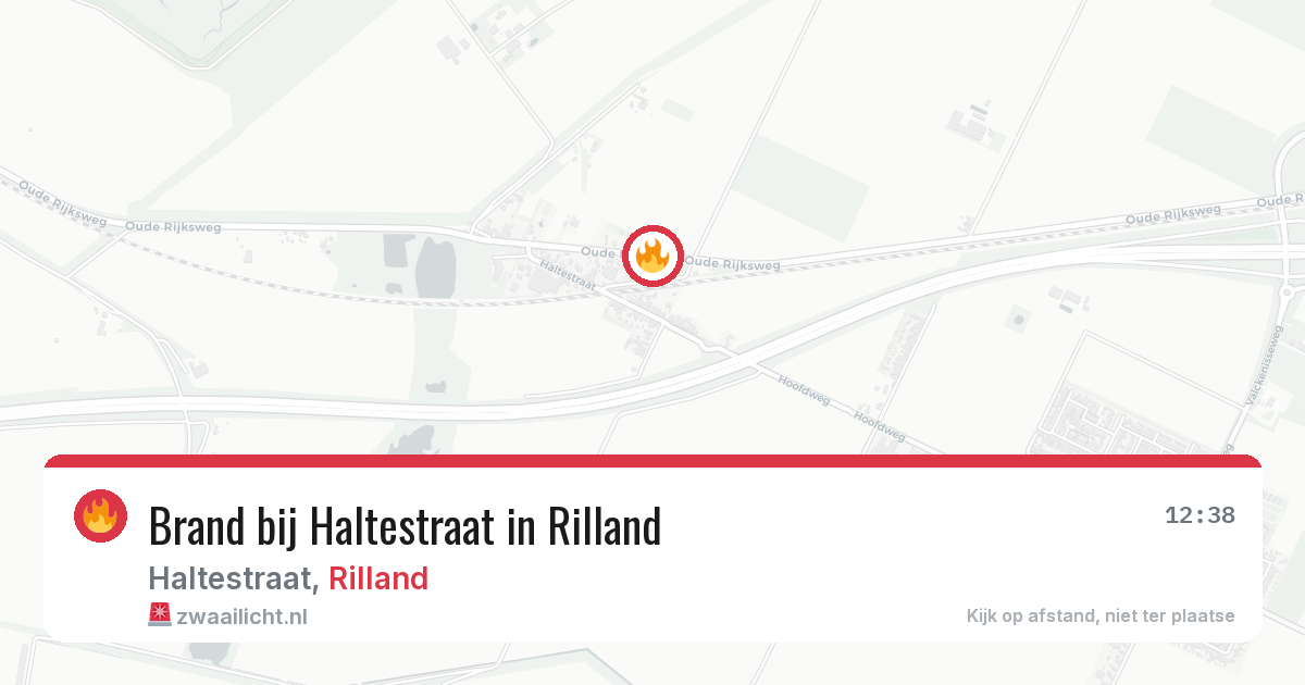 Brand bij Haltestraat in Rilland — 12 aug 2026