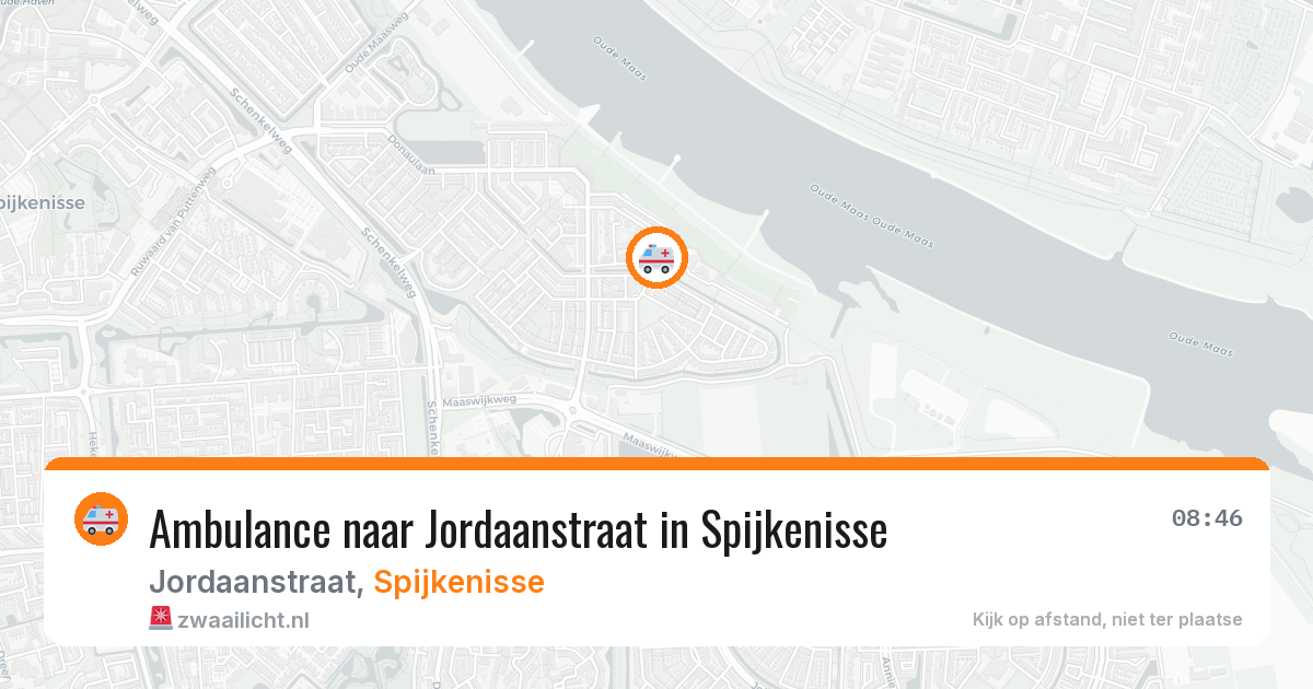 Ambulance naar Jordaanstraat in Spijkenisse — 18 apr 2026