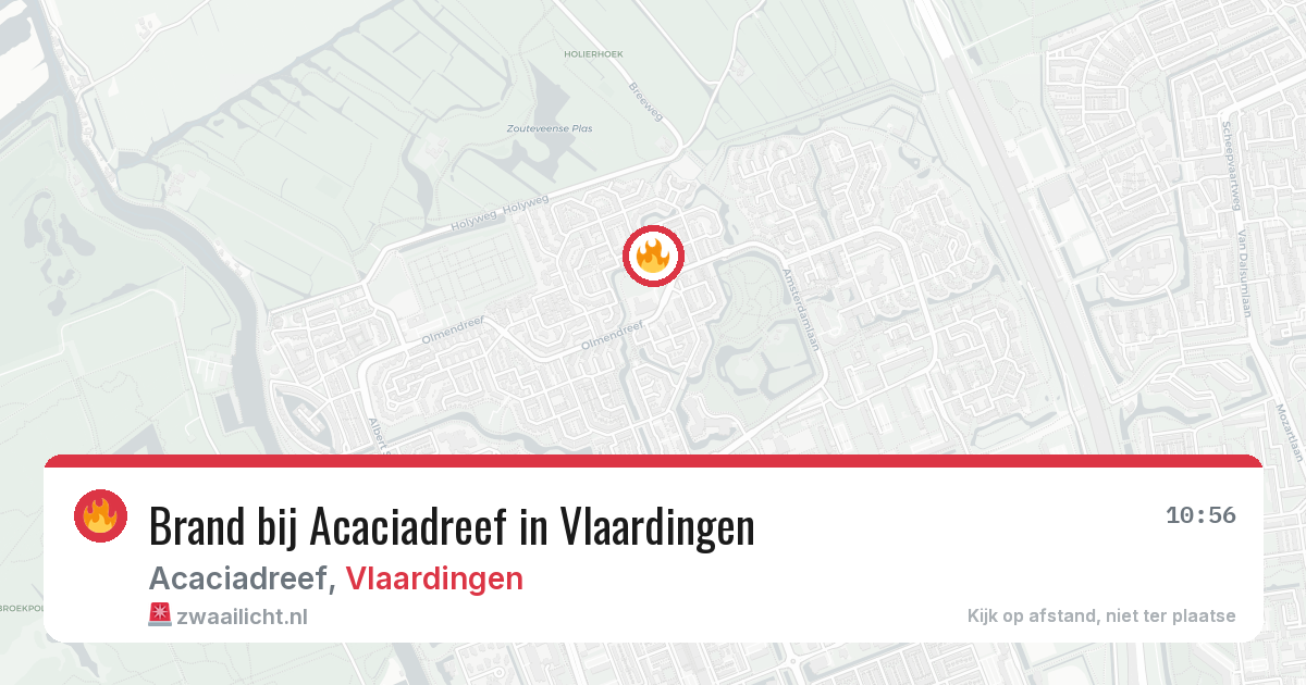 Brand bij Acaciadreef in Vlaardingen — 6 mei 2026