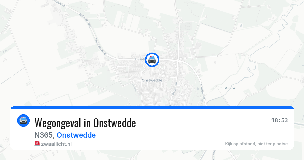Wegongeval in Onstwedde — 5 jun 2026