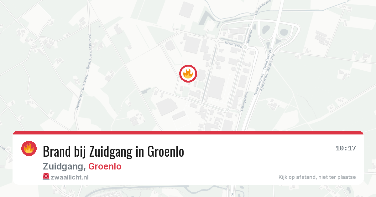 Brand bij Zuidgang in Groenlo — 4 apr 2026