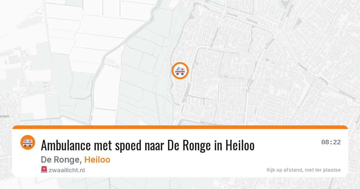 Ambulance met spoed naar De Ronge in Heiloo — 25 apr 2026