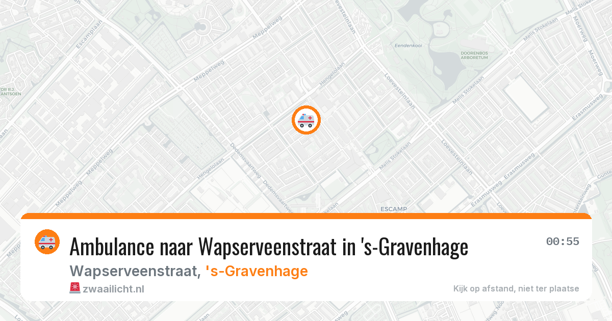 Ambulance naar Wapserveenstraat in 's-Gravenhage — 11 apr 2026