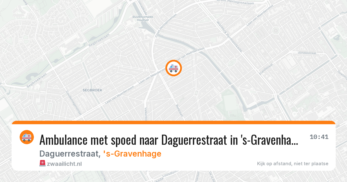 Ambulance met spoed naar Daguerrestraat in 's-Gravenhage — 21 jan 2026