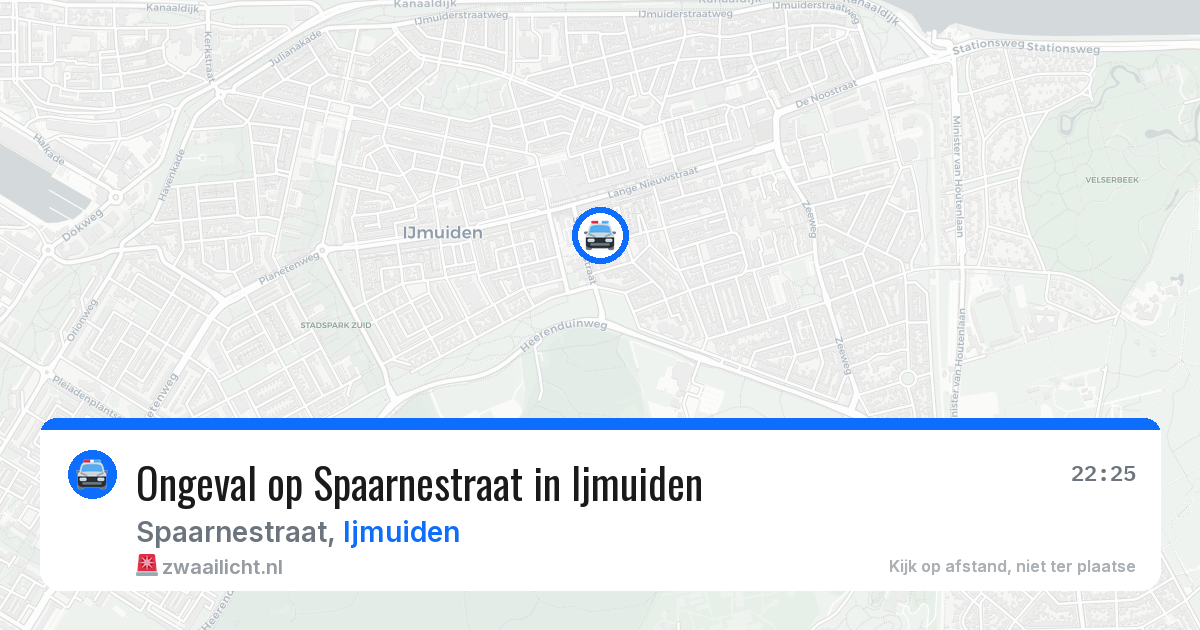 Ongeval op Spaarnestraat in Ijmuiden — 7 jun 2026