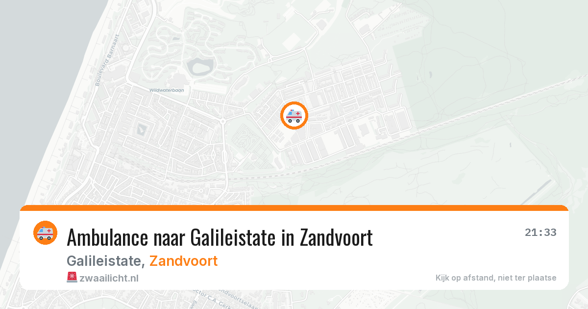 Ambulance naar Galileistate in Zandvoort — 29 jul 2026