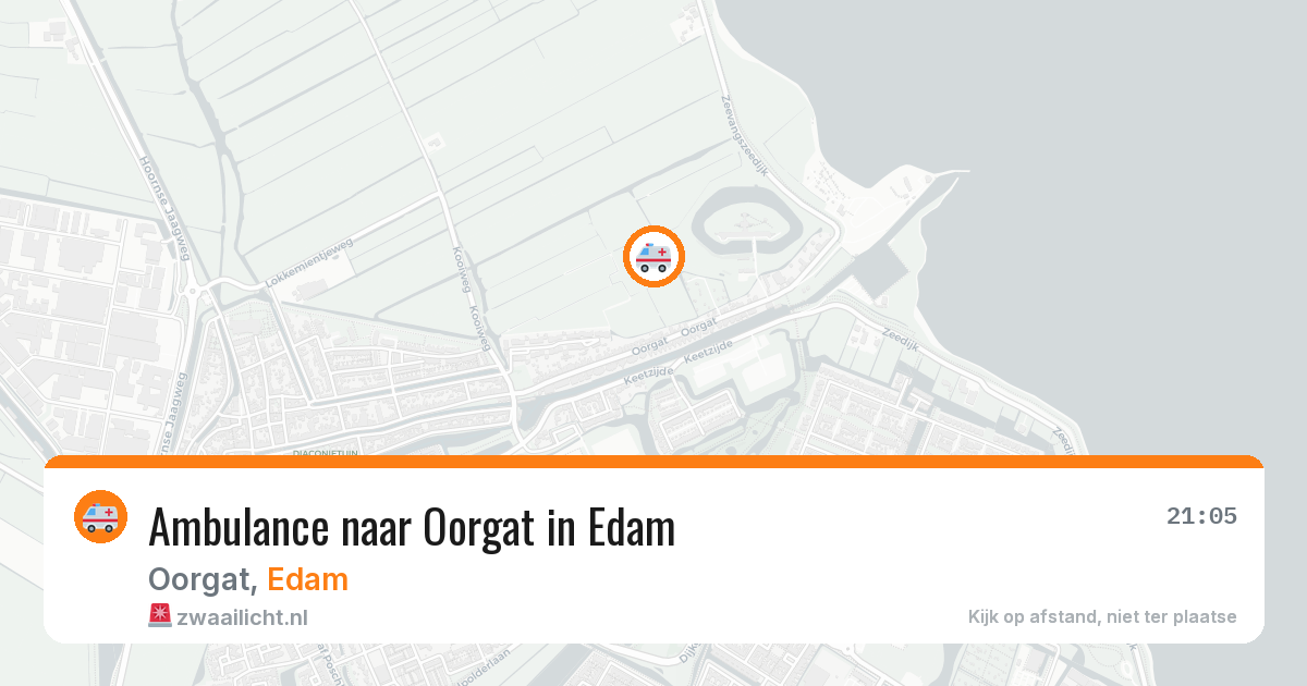 Ambulance naar Oorgat in Edam — 11 aug 2026