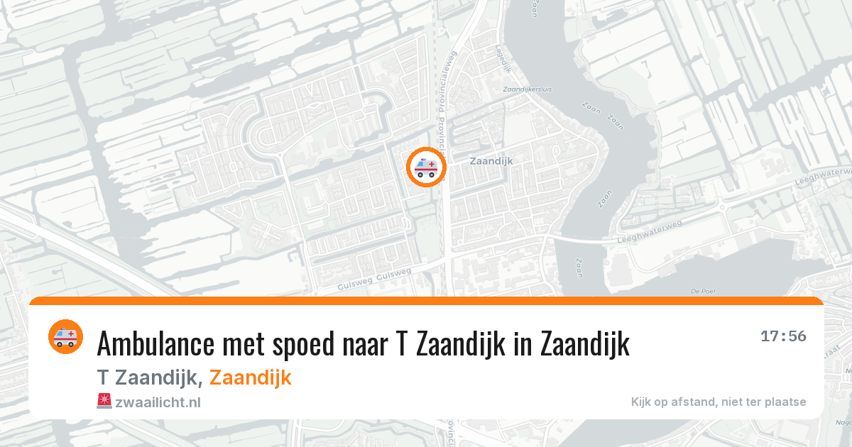 Ambulance met spoed naar T Zaandijk in Zaandijk — 4 jul 2026