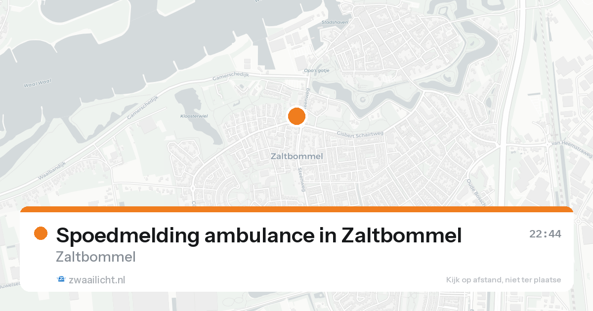 Spoedmelding ambulance in Zaltbommel — 30 jan 2026