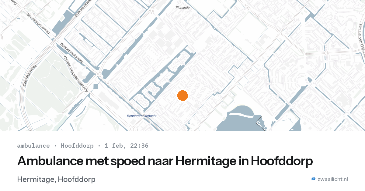 Ambulance met spoed naar Hermitage in Hoofddorp — 1 feb 2026