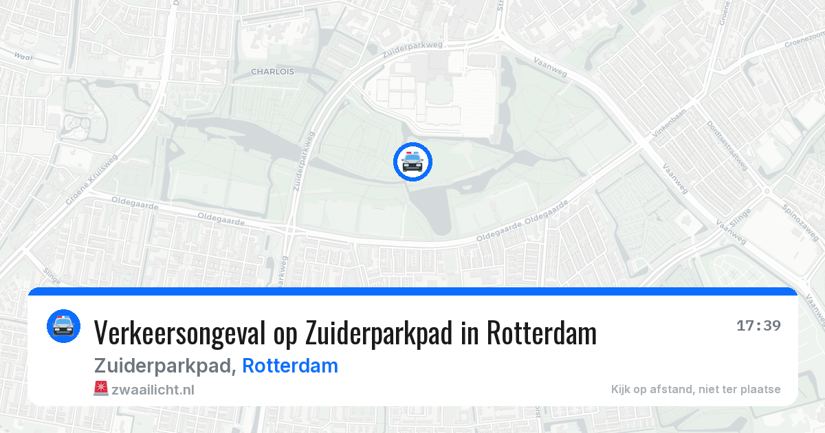 Verkeersongeval op Zuiderparkpad in Rotterdam — 21 mei 2026