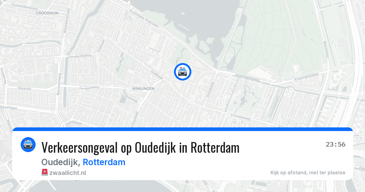 Verkeersongeval op Oudedijk in Rotterdam — 5 apr 2026