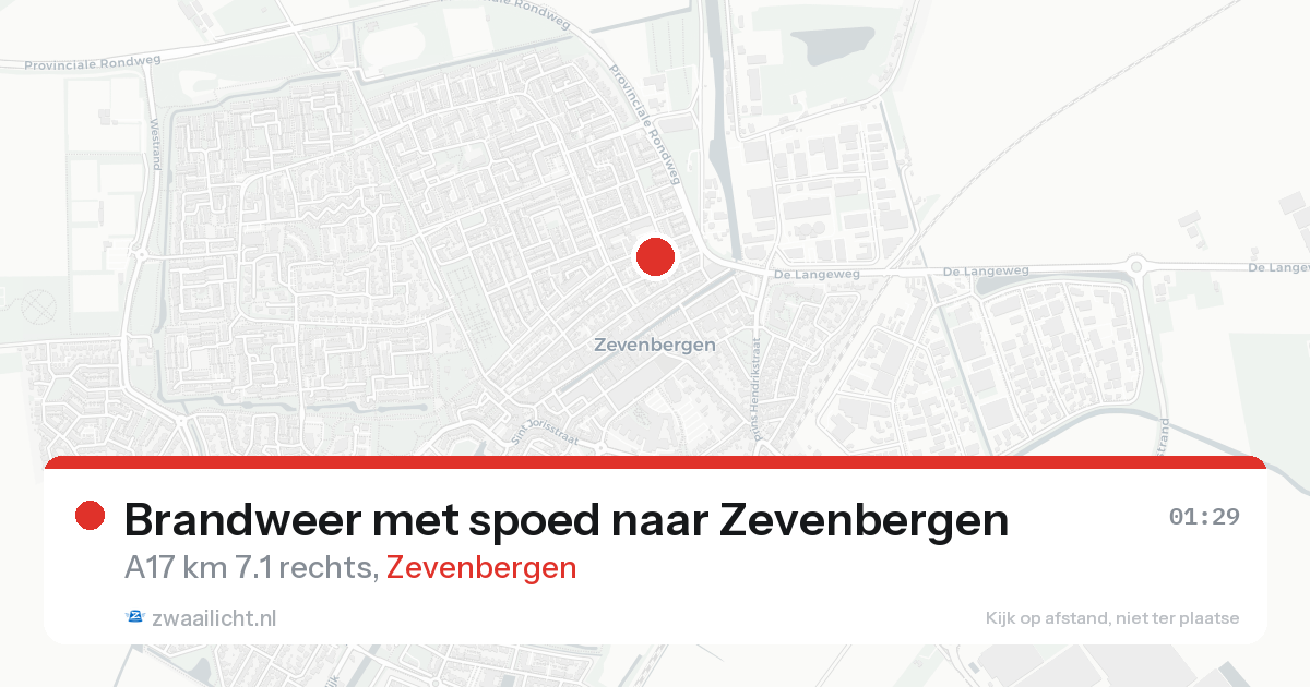 Brandweer met spoed naar Zevenbergen — 31 jan 2026 | 🚨 Zwaailicht.nl
