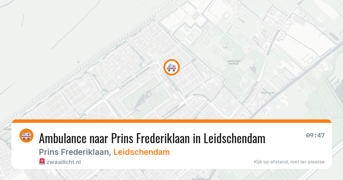 Ambulance naar Prins Frederiklaan in Leidschendam — 17 jun 2026