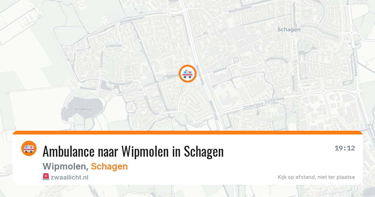 Ambulance naar Wipmolen in Schagen — 22 jul 2026