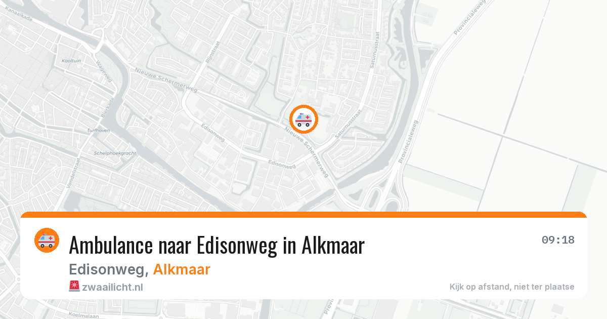 Ambulance naar Edisonweg in Alkmaar — 3 mrt 2026